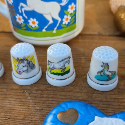 Large collection of Unicorn themed decorative items