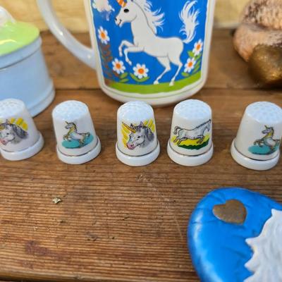 Large collection of Unicorn themed decorative items