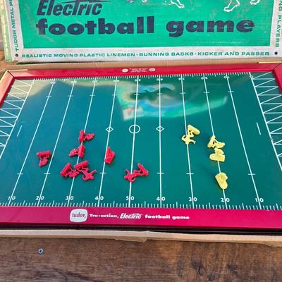 Kids toys - vintage electric football game - Rock tumbler - and a Fun 2 bake oven