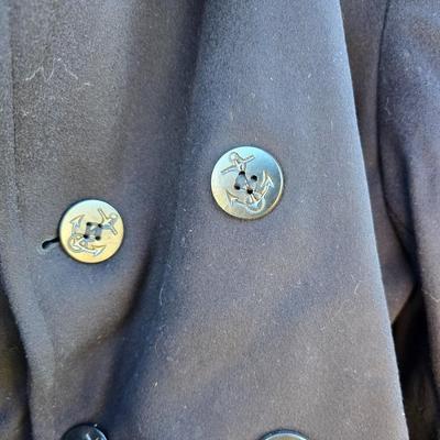 Large assortement of vintage Military clothing & coats - wool trench - hat - pants