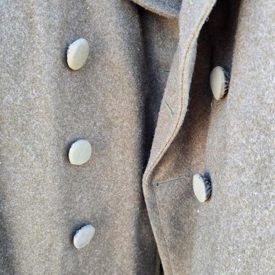 Large assortement of vintage Military clothing & coats - wool trench - hat - pants