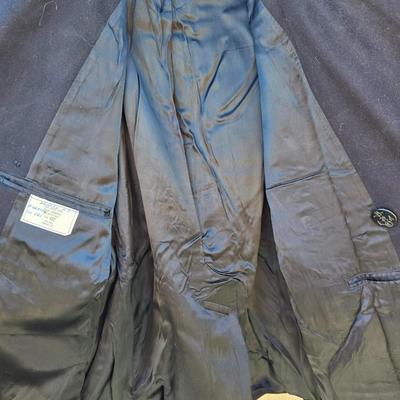 Large assortement of vintage Military clothing & coats - wool trench - hat - pants
