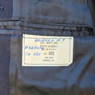 Large assortement of vintage Military clothing & coats - wool trench - hat - pants
