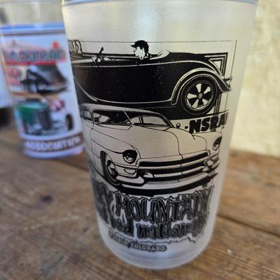Vintage racing / car hats with several hot rod good guys mugs - race car - with Broncos and half a bubble off hats too