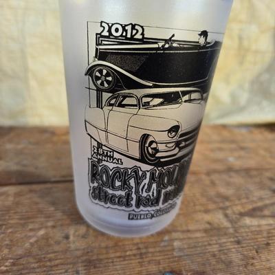 Vintage racing / car hats with several hot rod good guys mugs - race car - with Broncos and half a bubble off hats too