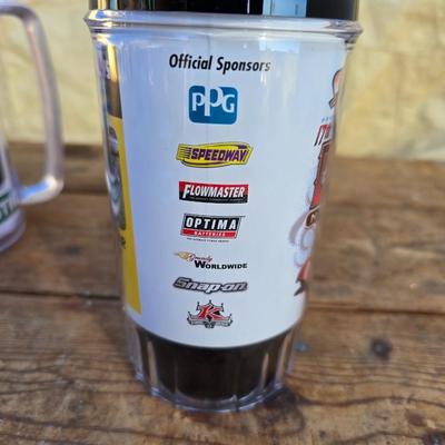 Vintage racing / car hats with several hot rod good guys mugs - race car - with Broncos and half a bubble off hats too