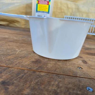 Food trays, plastic food storage containers and spice organizer