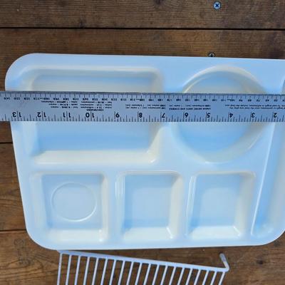 Food trays, plastic food storage containers and spice organizer