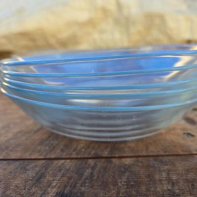 Arcoroc France clear glass dishes