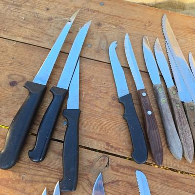 Large variety of Kitchen Knives - all sizes and shapes!