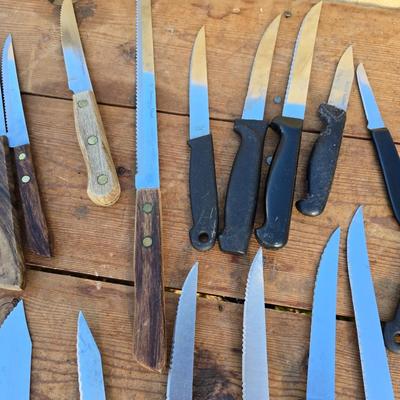 Large variety of Kitchen Knives - all sizes and shapes!