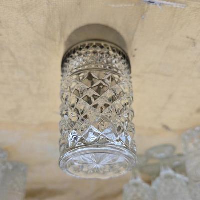 Vintage Anchor Hocking Wexford Platinum drinking glass set - with an assortment of other tumblers - stemware - water glasses