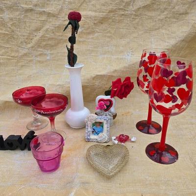 All about the love - heart barware - vases - shot glasses - wedding - Valetine's day - Anniversary