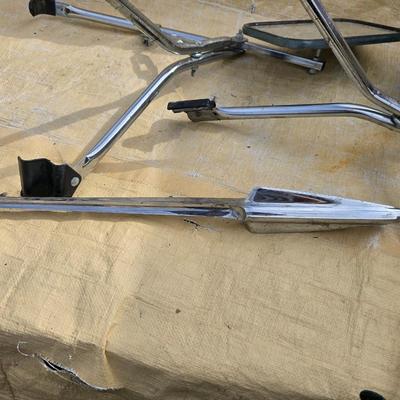 Towing mirrors with mounts - vintage chevy hubcaps - pontiac mirror