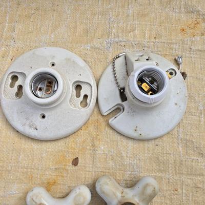 Porcelain tub fixtures - Porcelain light fixtures