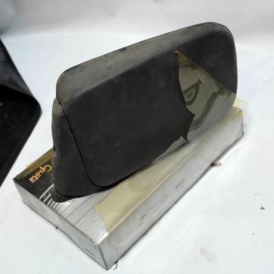 Lots of vintage car parts - trim - shifters - radio - and more