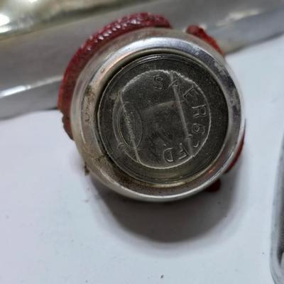Lots of vintage car parts - trim - shifters - radio - and more