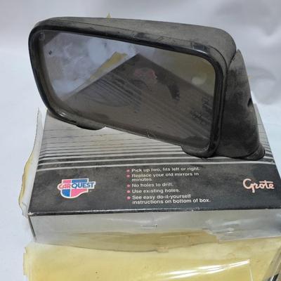 Lots of vintage car parts - trim - shifters - radio - and more