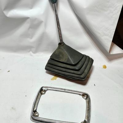 Lots of vintage car parts - trim - shifters - radio - and more