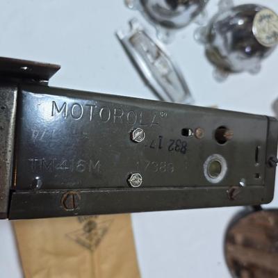 Lots of vintage car parts - trim - shifters - radio - and more