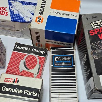 Large variety of auto parts in packaging - Datsun - Ford and more