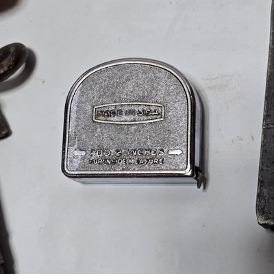 Antique farm tools - drawbar - Monkey wrench - screwdrivers - Rasp - Hershel chain break detacher - and more