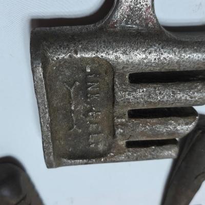 Antique farm tools - drawbar - Monkey wrench - screwdrivers - Rasp - Hershel chain break detacher - and more