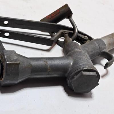 Two fuel nozzles - gas pump zozzles