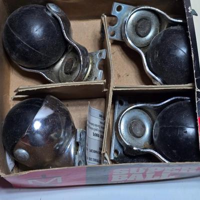 Craftsman 1/2-inch Sabre saw - Master super ball casters - and an assortment of other hardware