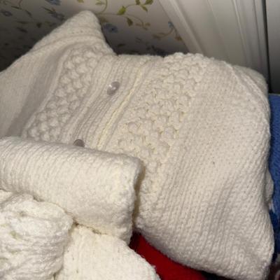 Sale Photo Thumbnail #792: UP122-homemade children’s sweaters, hats, mittens
