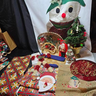 Christmas is coming!! Less than 68 Days away! Christmas decorations - table cloths - snowman - and more