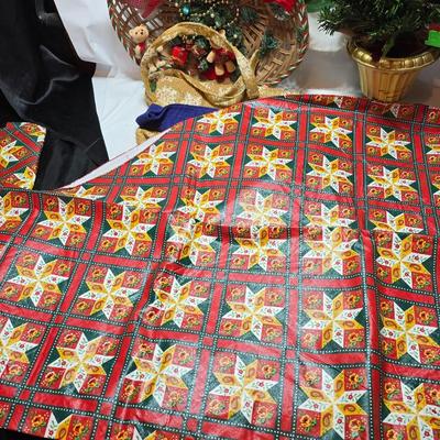 Christmas is coming!! Less than 68 Days away! Christmas decorations - table cloths - snowman - and more