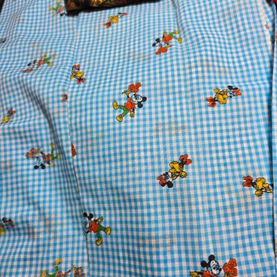 Huge lot of Fabric scraps = different colored - sized - and materials -
