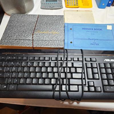 Home office supplies - keyboard- tape recorder - telephones - calculators - notebooks and more