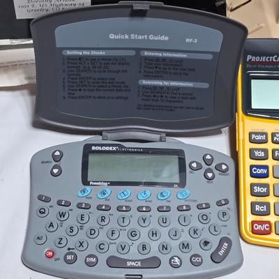 Home office supplies - keyboard- tape recorder - telephones - calculators - notebooks and more