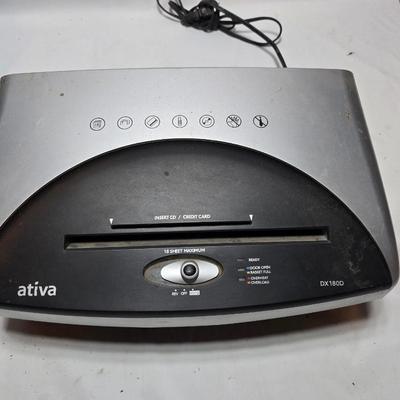 Large 8.4 gallon Ativa™ DX180D Cross-Cut Shredder - Office Paper shredder -