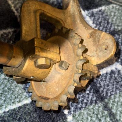 Sale Photo Thumbnail #824: UP133-ship steering unit

This is a very cool piece and was a great addition to an already fabulous office.
When Hung, it does stick out from the wall – very cool conversation piece!!