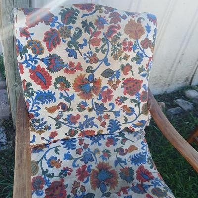 Two antique chairs - Lounging chair and vanity chair - old wooden project chairs !