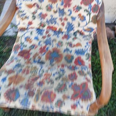 Two antique chairs - Lounging chair and vanity chair - old wooden project chairs !