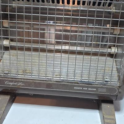Electric heater and a vintage 50's Hassock floor fan