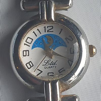 Three wristwatches - White Stag - Moon Phase Ltd. Quartz watch - Easy reader Women's watch