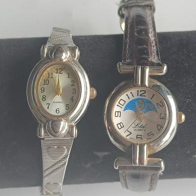 Three wristwatches - White Stag - Moon Phase Ltd. Quartz watch - Easy reader Women's watch
