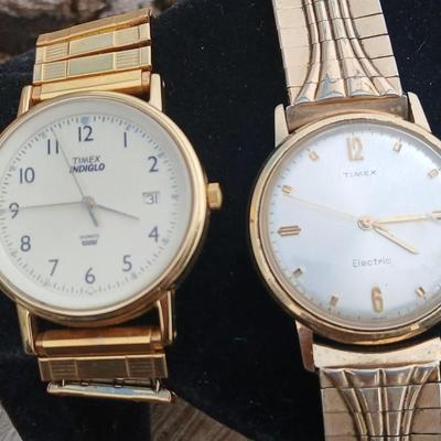 Two vintage Timex wrist watches
