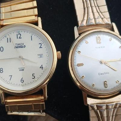 Two vintage Timex wrist watches