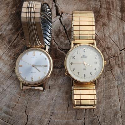 Two vintage Timex wrist watches