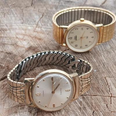 Two vintage Timex wrist watches