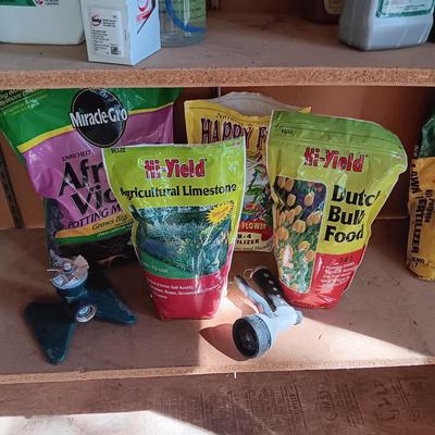 GARDENING CHEMICALS AND SPRINKLERS