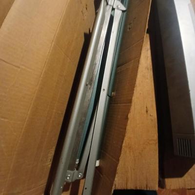 Vintage Aurora projection screen with an electric black light