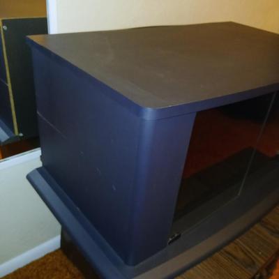 Black two door TV stand