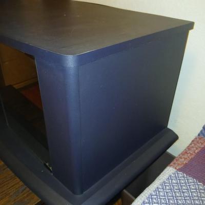 Black two door TV stand